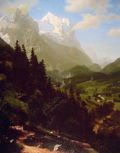Albert Bierstadt The  Wetterhorn France oil painting art